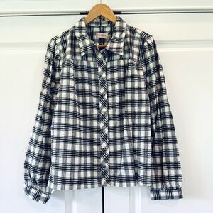 Ivy City Co Shirt Family Matching Flannel Blouse Genevieve Plaid Women’s Size L